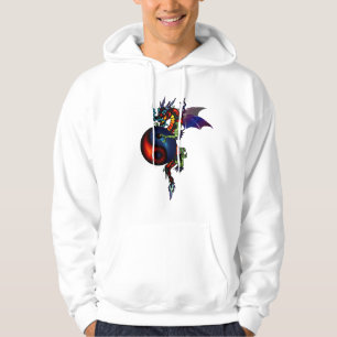 Moletom Com Capuz Hoodie do dragão de Ying Yang