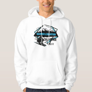 Moletom Com Capuz Hoodie do esqui do preto azul de Mammoth Mountain