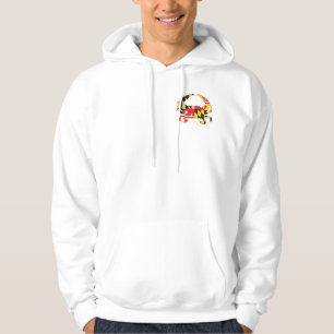 Moletom Com Capuz Hoodie do Fecho de correr-Acima do caranguejo da