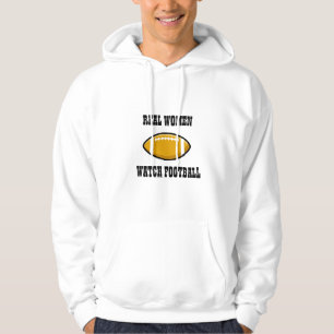 Moletom Com Capuz Hoodie do futebol do relógio das mulheres reais