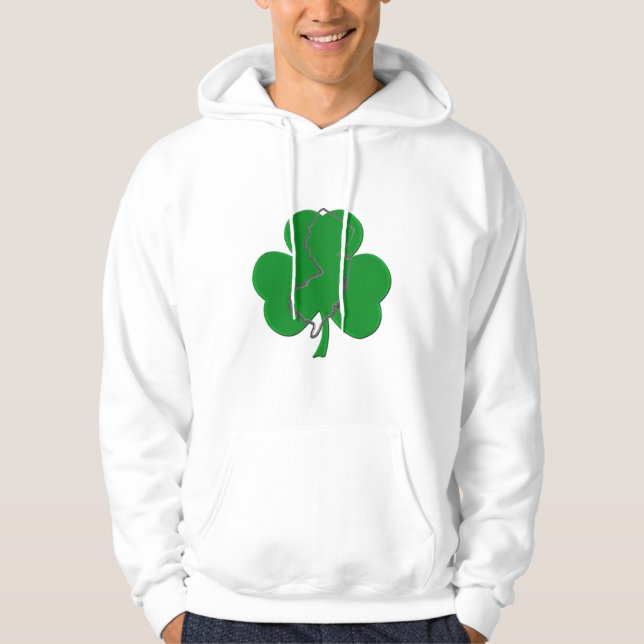 Moletom Com Capuz Hoodie do irlandês do jérsei (Frente)