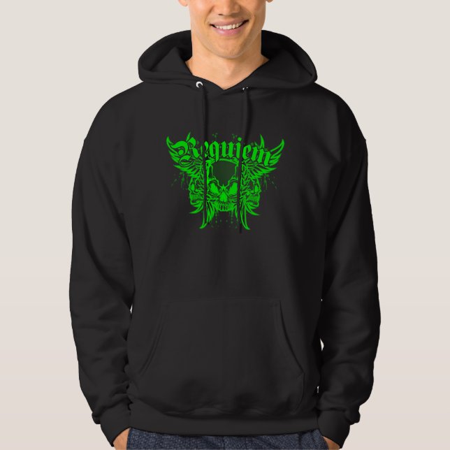 Moletom Com Capuz Hoodie do logotipo do Requiem (Frente)