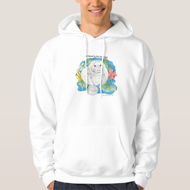 Moletom Com Capuz Hoodie do peixe-boi (Frente)