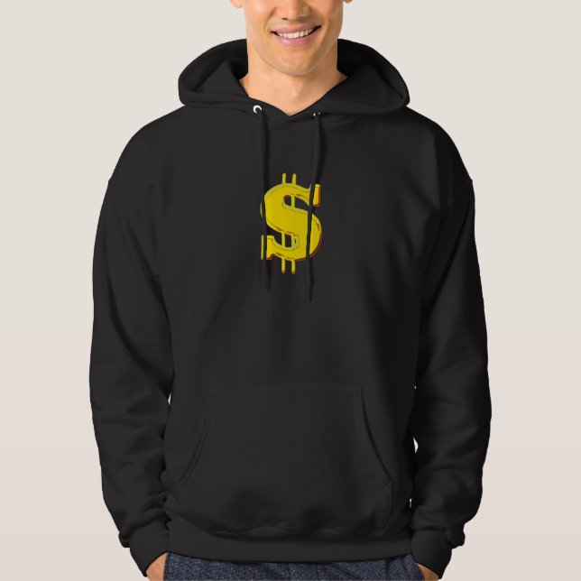 Moletom Com Capuz Hoodie do sinal de dólar (Frente)