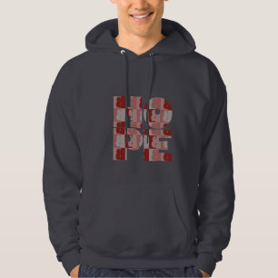 Moletom Com Capuz Hoodie do vermelho da ESPERANÇA