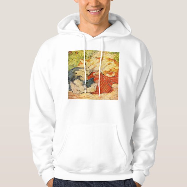 Moletom Com Capuz Hoodie dos gatos de Franz Marc (Frente)
