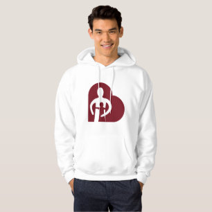 Moletom Com Capuz Hoodie dos homens (branco)