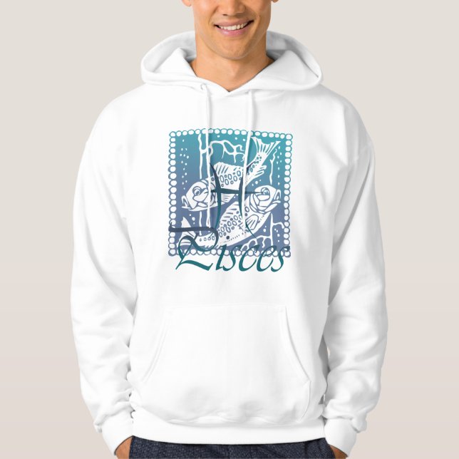 Moletom Com Capuz Hoodie dos peixes do zodíaco (Frente)