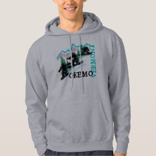Moletom Com Capuz Hoodie dos snowboarders de Okemo Vermont
