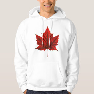 Moletom Com Capuz Hoodie encapuçado de Canadá da camisola da folha