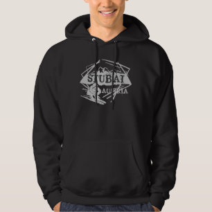 Moletom Com Capuz Hoodie escuro do esqui das caras de Stubai Áustri