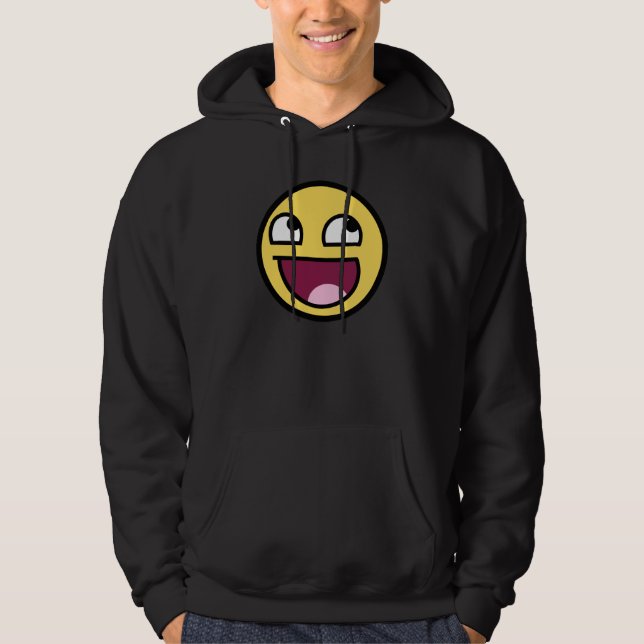 Moletom Com Capuz Hoodie impressionante da obscuridade da cara (Frente)