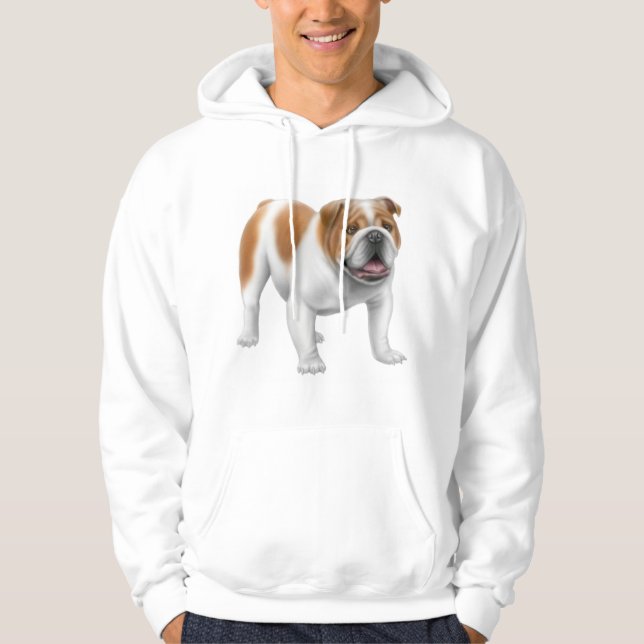 Moletom Com Capuz Hoodie inglês do buldogue (Frente)