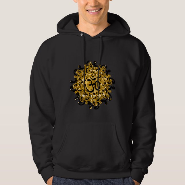 Moletom Com Capuz Hoodie/jaqueta do símbolo do OM do budismo (Frente)