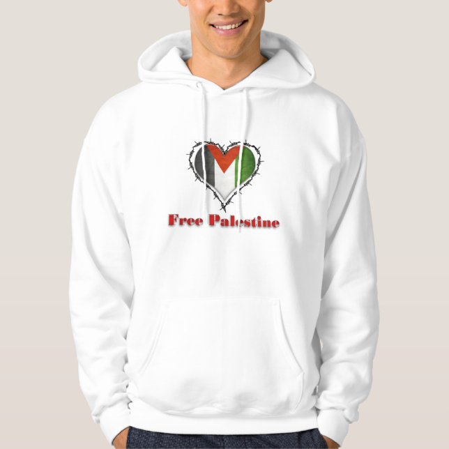 Moletom Com Capuz Hoodie livre dos homens do arame farpado da (Frente)