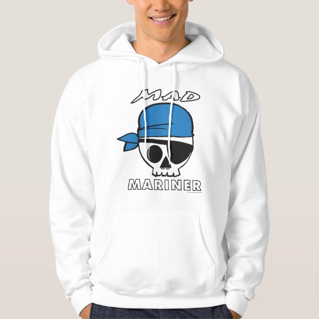 Moletom Com Capuz Hoodie louco do pirata do navegador (Frente)