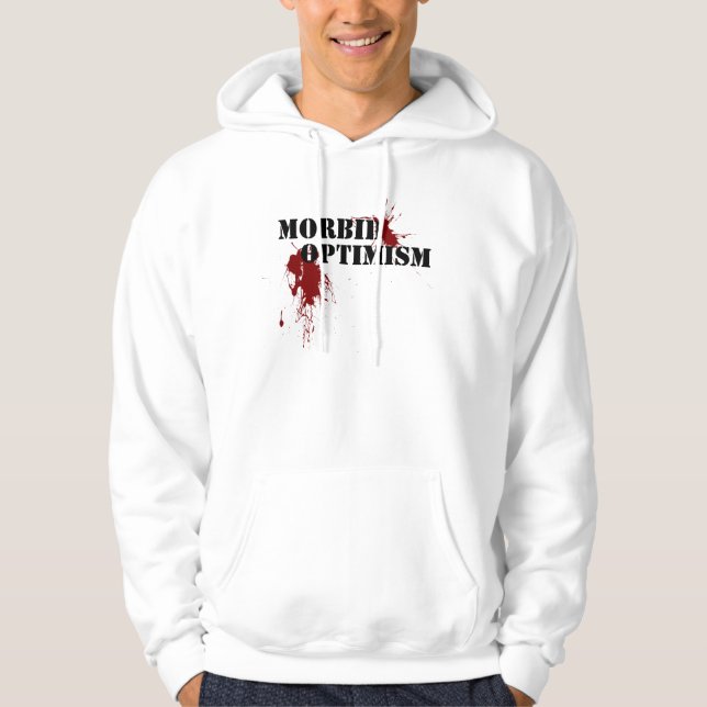 Moletom Com Capuz Hoodie mórbido do Splatter do optimismo (Frente)