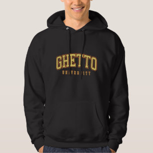 Moletom Com Capuz Hoodie Negro da Universidade de Ghetto