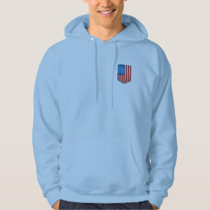 Moletom Com Capuz Hoodie Patriótico dos Homens