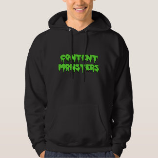 MOLETOM COM CAPUZ HOODIE PRETO CLÁSSICO DOS MONSTRO SATISFEITOS