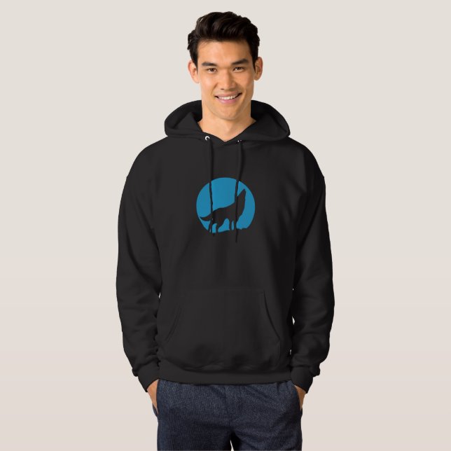Moletom Com Capuz Hoodie preto de Woofd (Frente Completa)