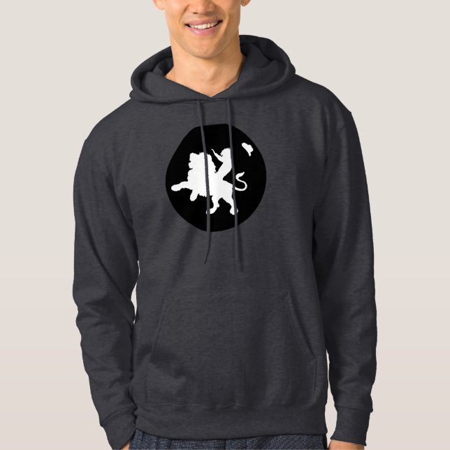 Moletom Com Capuz Hoodie sadio da cidade fantasma B&W (Frente)
