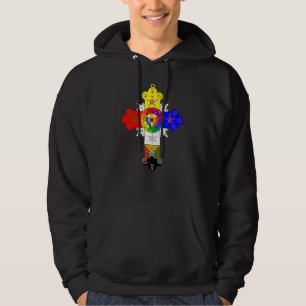 Moletom Com Capuz Hoodie transversal cor-de-rosa do Lamen dos homens