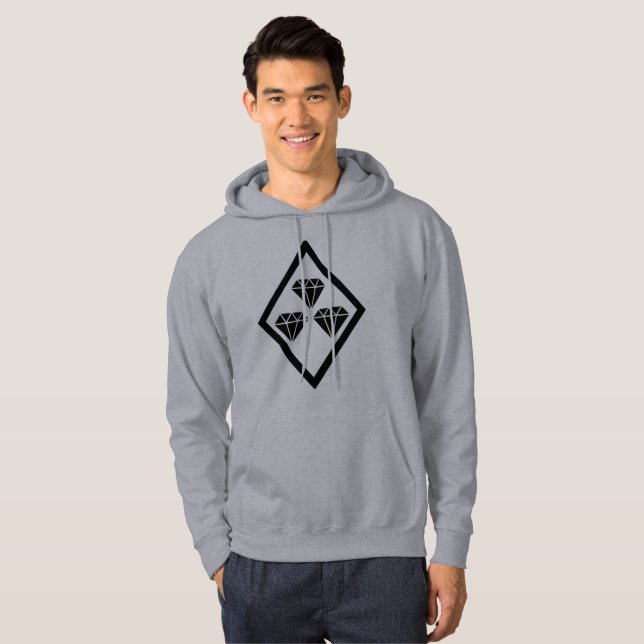 Moletom Com Capuz Hoodie triplo do diamante (Frente Completa)