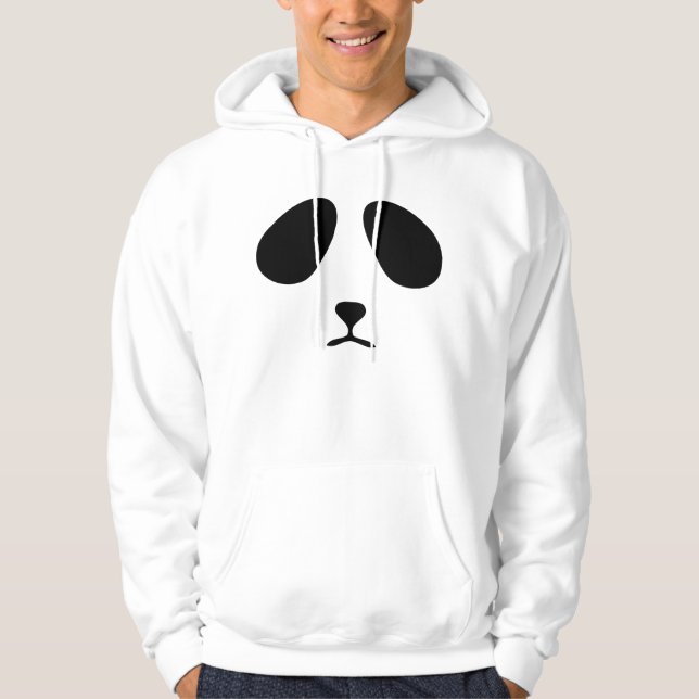 Moletom Com Capuz Hoodie triste da cara da panda (Frente)