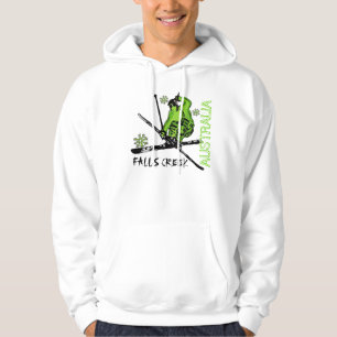 Moletom Com Capuz Hoodie verde das caras do esquiador de Austrália