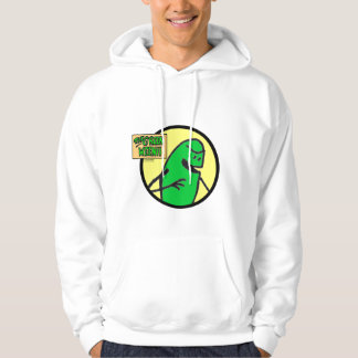 Moletom Com Capuz Hoodie verde do logotipo de Weenii (algodão 100%)