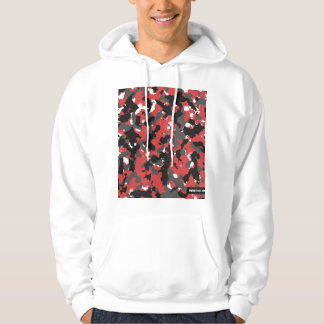 Moletom Com Capuz Hoodie vermelho da tecnologia de Camo Digital