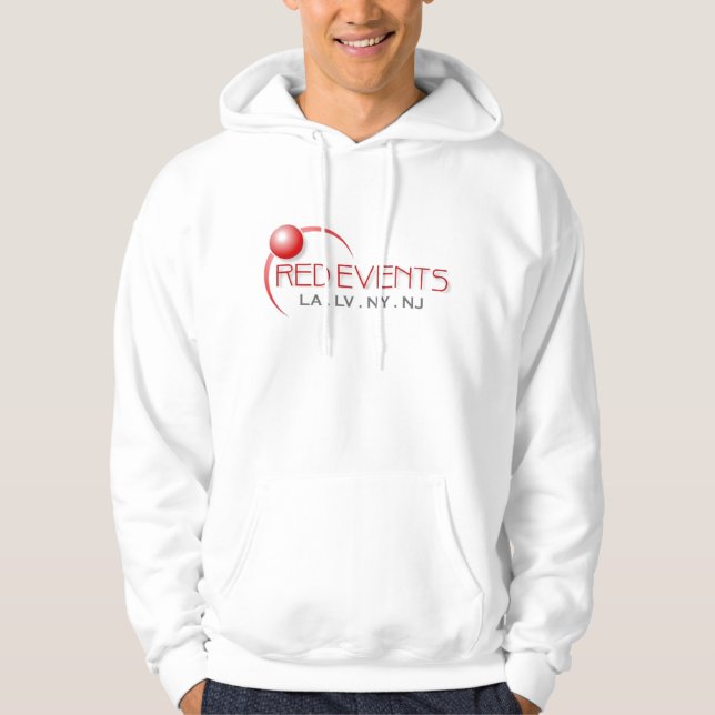 Moletom Com Capuz Hoodie VERMELHO dos EVENTOS (Frente)