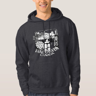 Moletom Com Capuz Hoodies de Vancôver Canadá do Hoodie da lembran