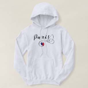 Moletom Com Capuz I Heart Paris, França