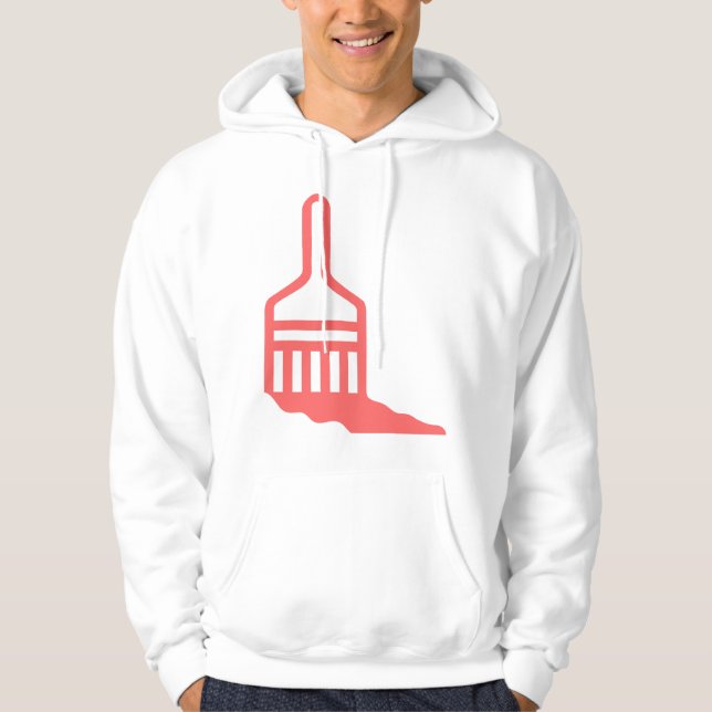 Moletom Com Capuz Ícone Pincel (Frente)