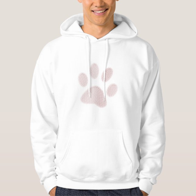Moletom Com Capuz Impressão de intervalo mínimo vermelho claro da (Frente)