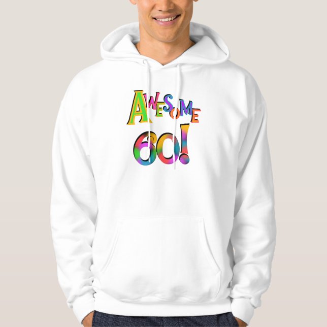 Moletom Com Capuz Incrível 60 t-shirts e presentes (Frente)