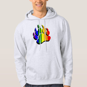 Moletom Com Capuz Incrível Urso Gay Arco-íris ESTAMPA DE PATAS