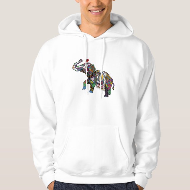 Moletom Com Capuz Indian Elephant (Frente)
