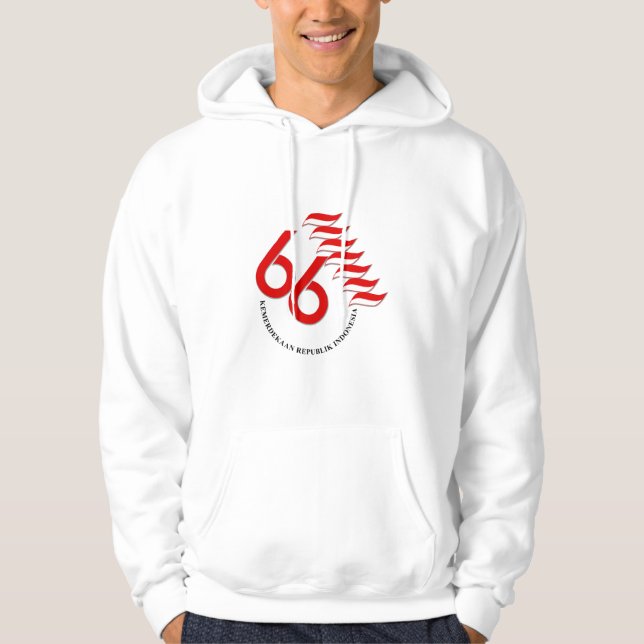 Moletom Com Capuz Indonésia 66 Tahun (Frente)
