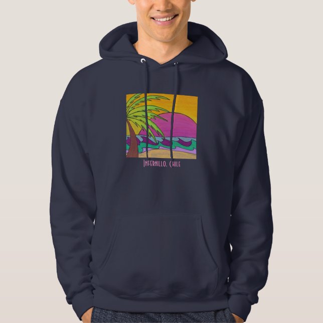 Moletom Com Capuz Infernillo, Hoodie da camisola do Chile (Frente)