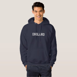 Moletom Com Capuz INGLATERRA Desenho de País Europeu Patriótico