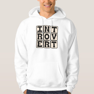 Moletom Com Capuz Introvert, traço da personalidade