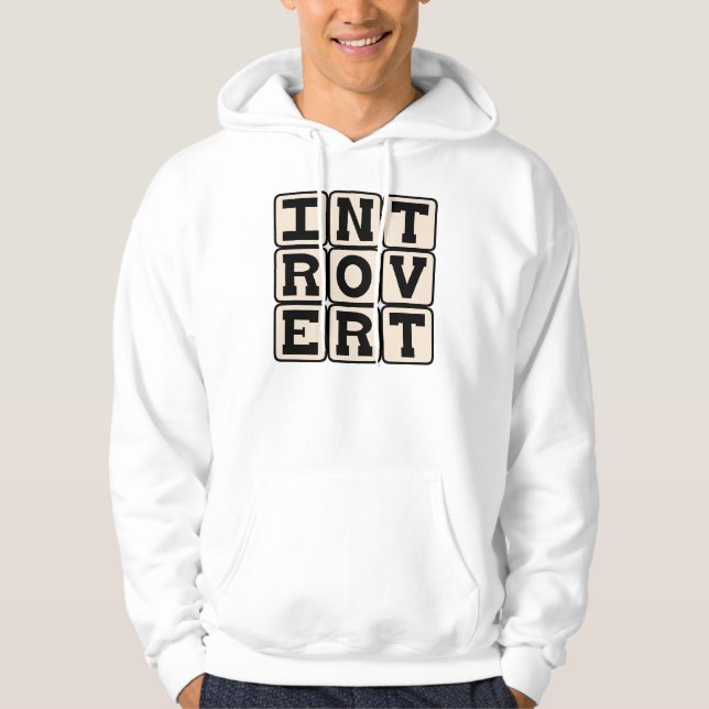 Moletom Com Capuz Introvert, traço da personalidade (Frente)