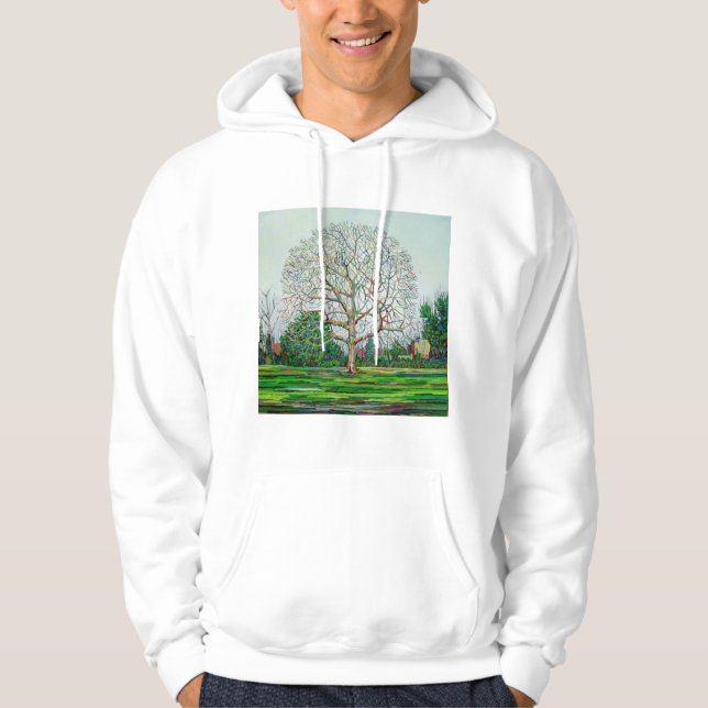 Moletom Com Capuz Inverno da árvore do arco (Frente)