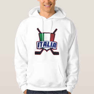 Moletom Com Capuz Italia Hockey su Ghiaccio