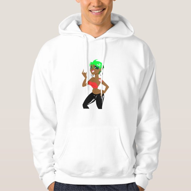 Moletom Com Capuz jade (Frente)