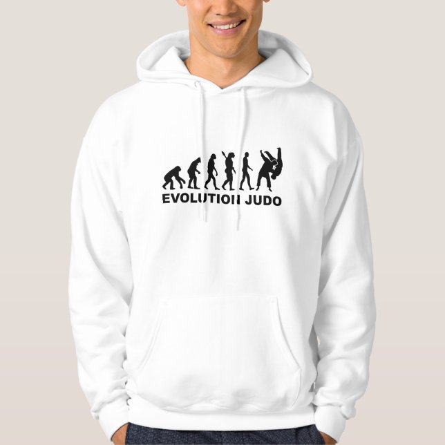 Moletom Com Capuz Judo da evolução (Frente)