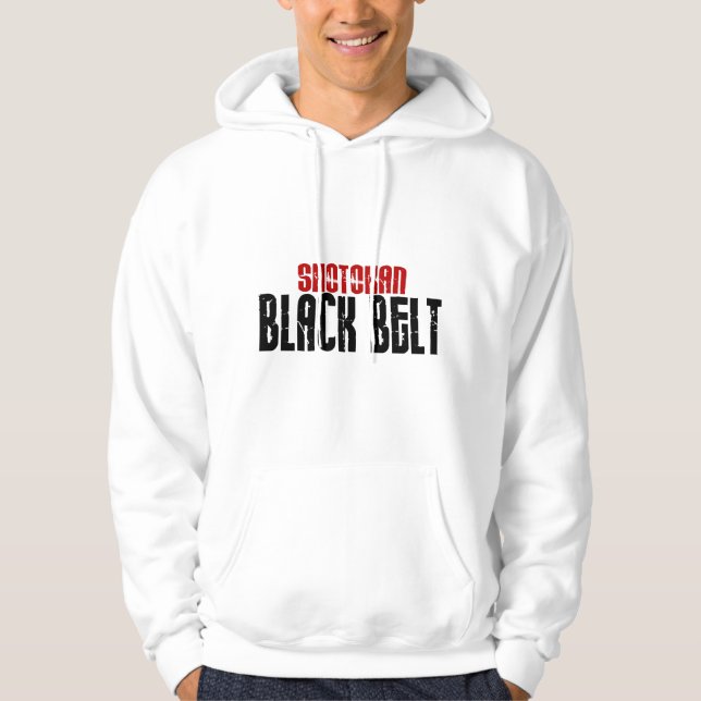 Moletom Com Capuz Karaté do cinturão negro de Shotokan (Frente)